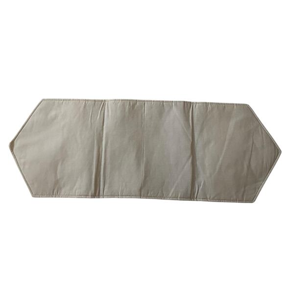 Vintage table runner for side table that reads “Warm Wishes” w teddy bear design - Picture 5 of 16